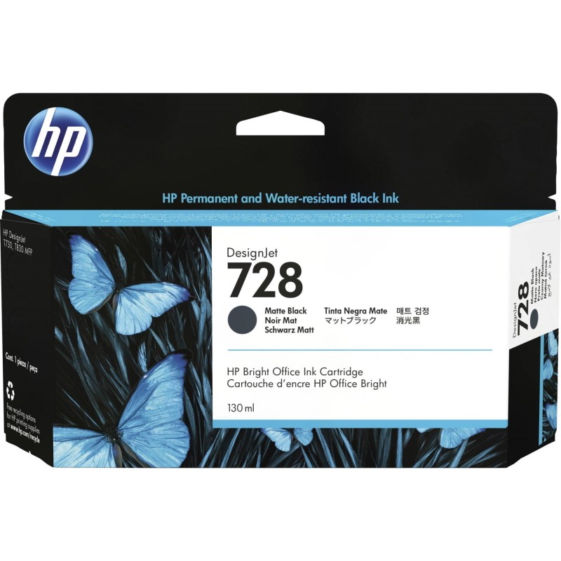 Tinteiro Original HP N728 Preto Matte