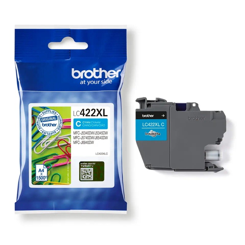 Tinteiro Original Brother LC422XL Ciano