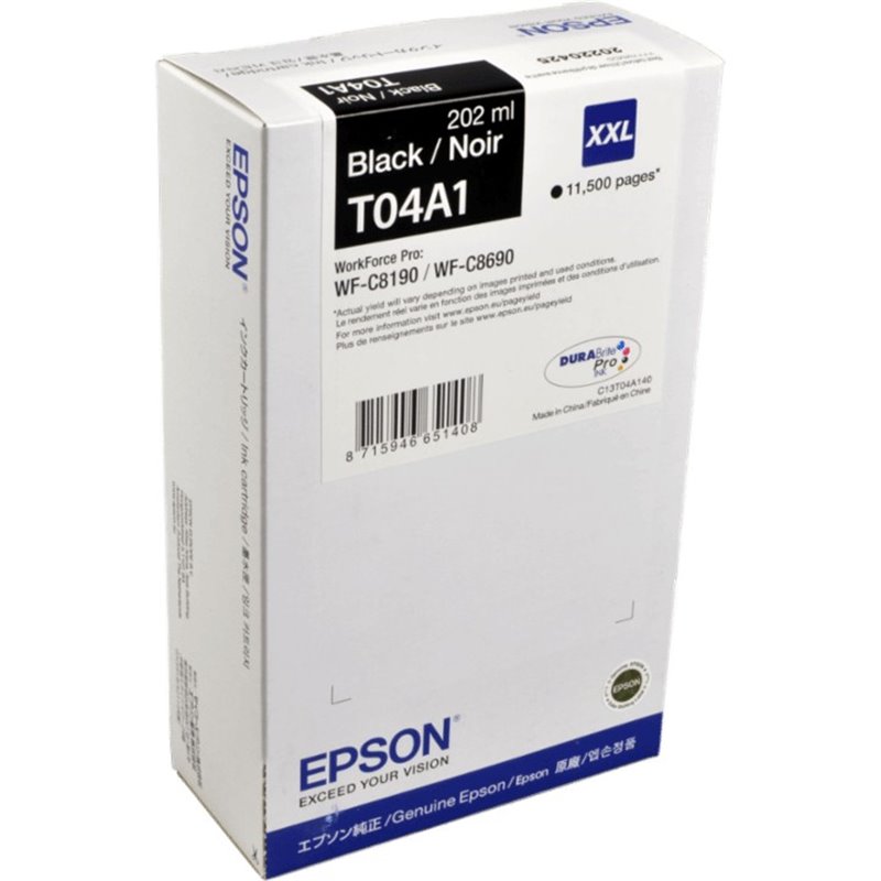 Tinteiro Original Epson T04A1XXL Preto
