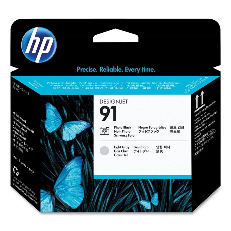 Cabeça Impressão Original HP N91 Preto Photo/Cinza Claro