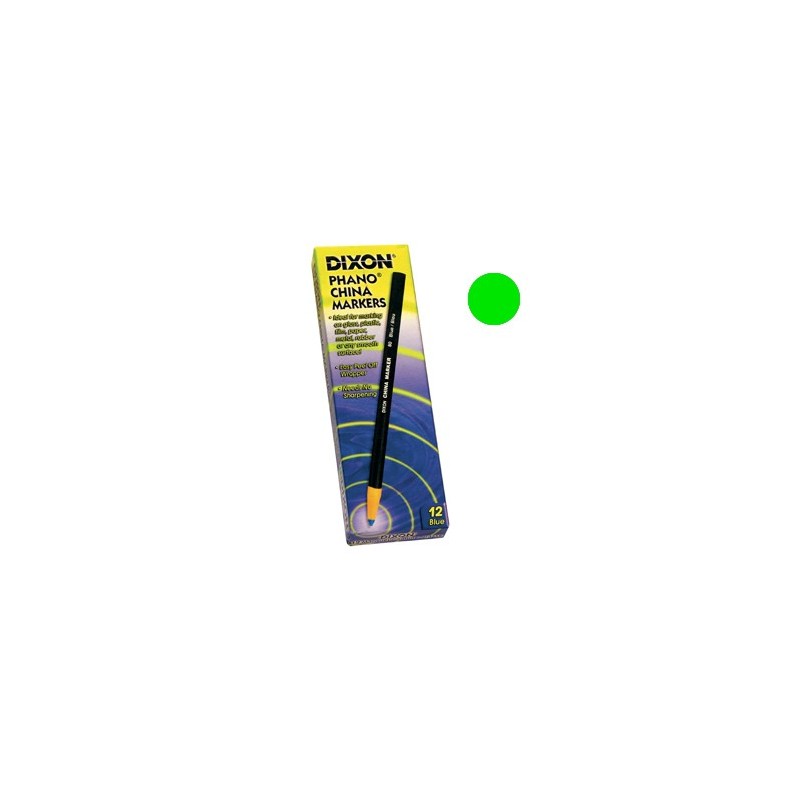 Lápis Dermatográfico Dixon Marker Verde 12un