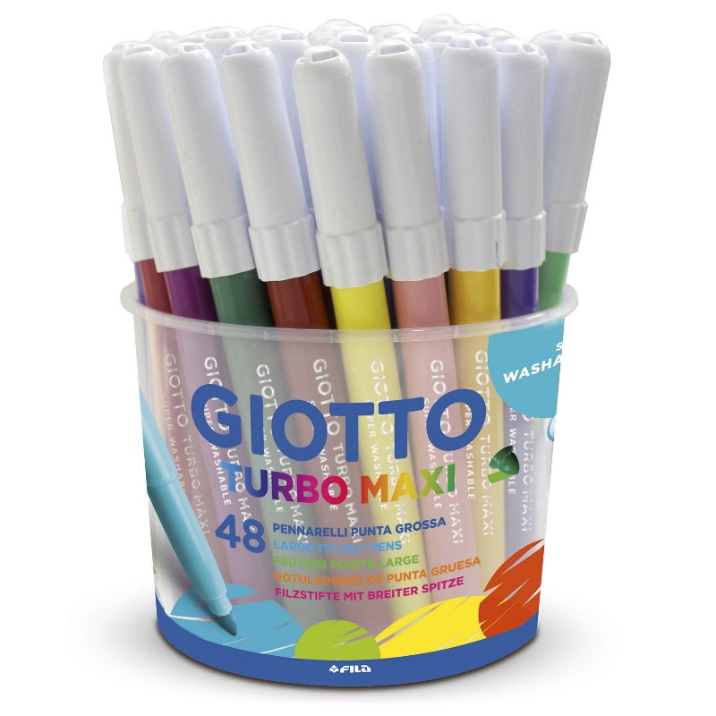 Marcador Feltro Giotto Turbo Maxi 48Un Marcador Feltro Giotto Turbo Maxi 48Un