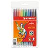 Marcador Feltro Stabilo Trio 2 in 1 10 Cores