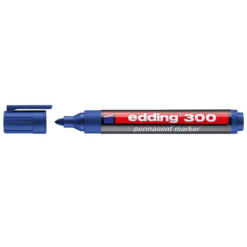 Marcador Médio Edding 300 Azul