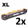 Pack Duplo Toner Compatível Brother TN1050XL