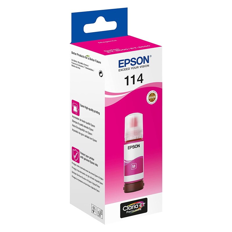 Tinteiro Original Epson EcoTank 114 Magenta