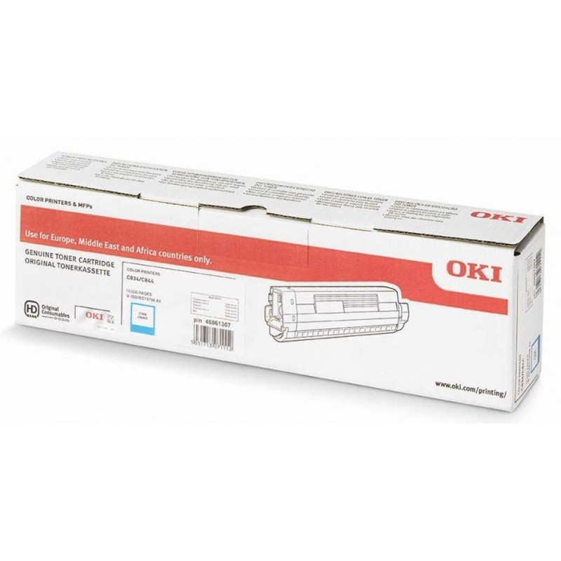 Toner Original OKI C834XL Ciano
