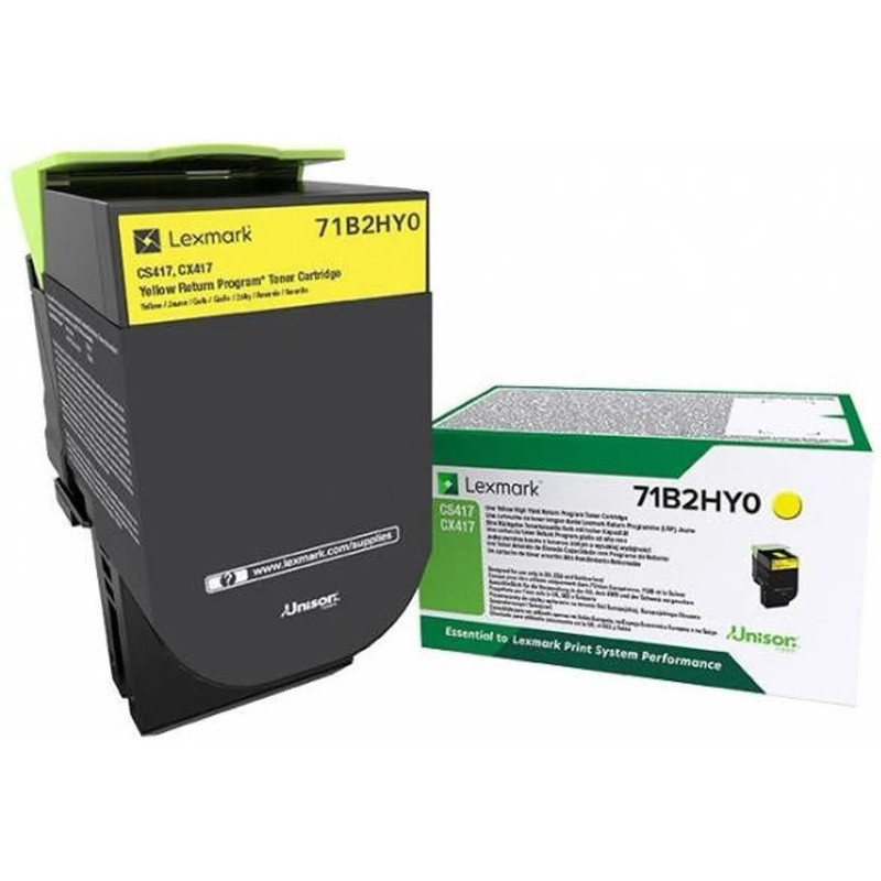 Toner Original Lexmark 71B2HY0 Amarelo