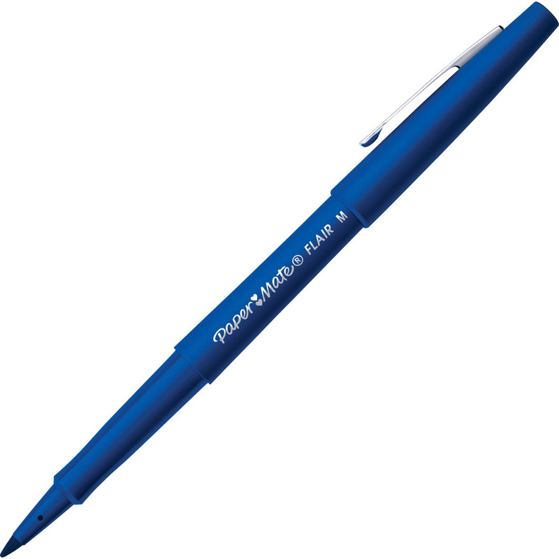 Marcador Médio 0,7mm Paper Mate Flair Azul