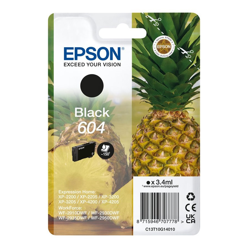 Tinteiro Original Epson 604 Preto