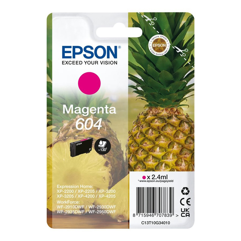 Tinteiro Original Epson 604 Magenta Tinteiro Original Epson 604 Magenta