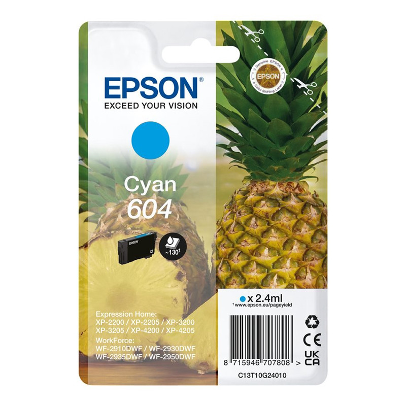 Tinteiro Original Epson 604 Ciano Tinteiro Original Epson 604 Ciano