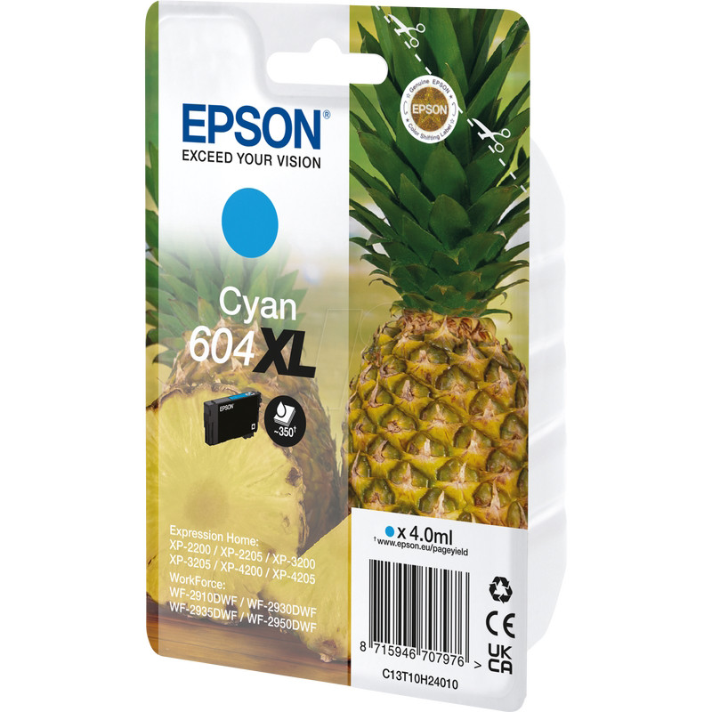 Tinteiro Original Epson 604XL Ciano Tinteiro Original Epson 604XL Ciano