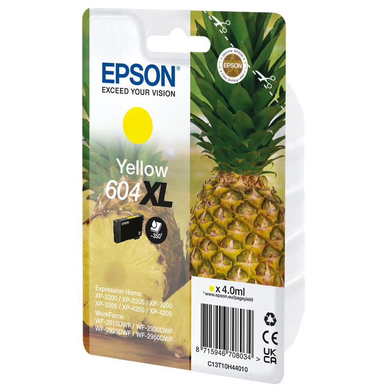 Tinteiro Original Epson 604XL Amarelo