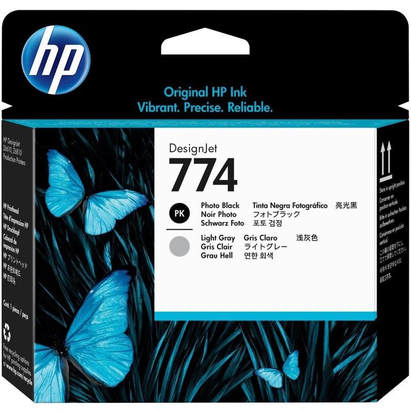 Cabeça Impressão Original HP N774 Preto Photo/Cinza Claro