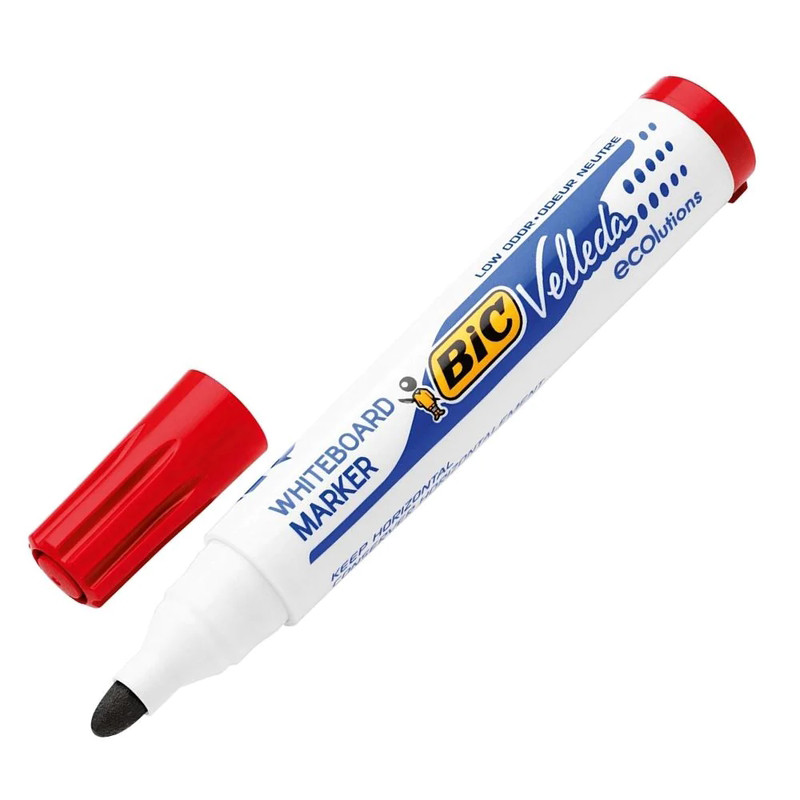 Marcador Quadros Brancos BIC Velleda 1701 Vermelho