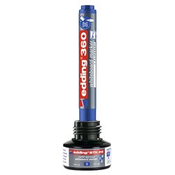 Recarga p/Marcador Quadros Brancos Edding BTK 25ml Vermelho