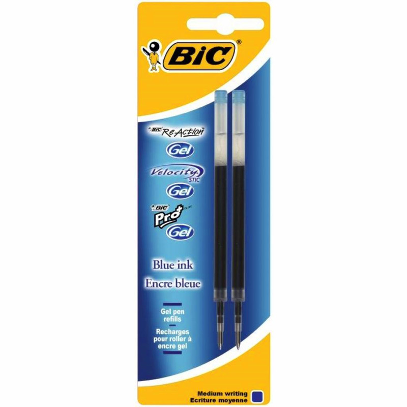Carga Esferográfica BIC 862229 1mm Azul Blister 2Un
