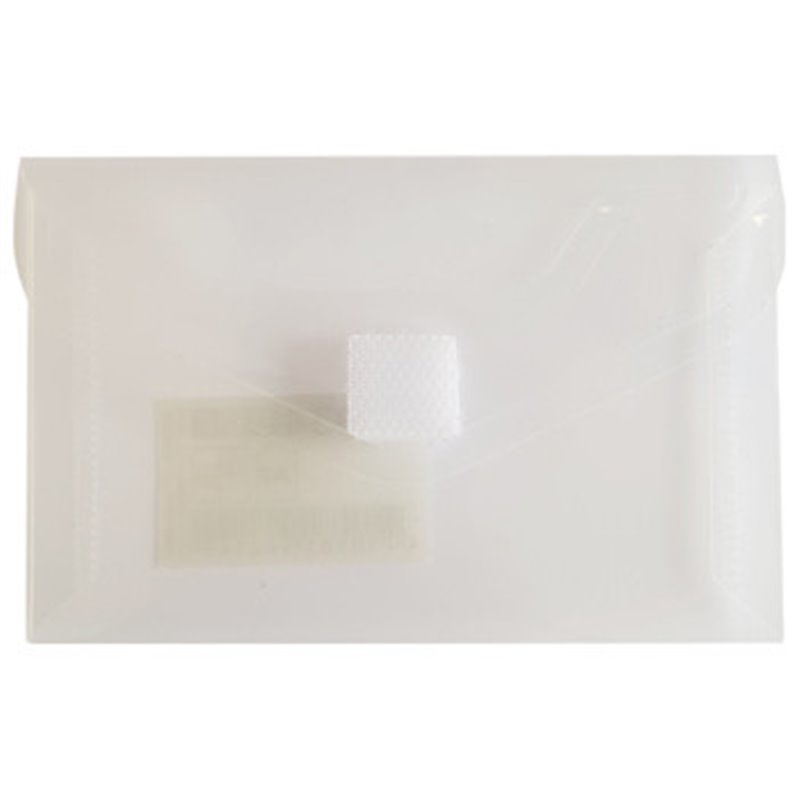 Bolsa Porta Documentos A8 Transparente, Fecho Velcro
