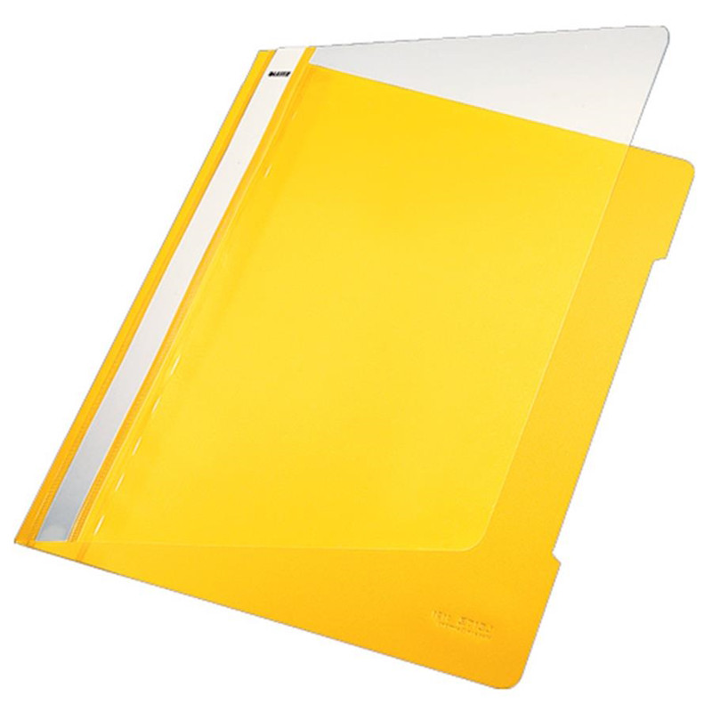 Classificador Plástico Leitz 4191 Amarelo Capa Transparente 25un Classificador Plástico Leitz 4191 Amarelo Capa Transparente 25un