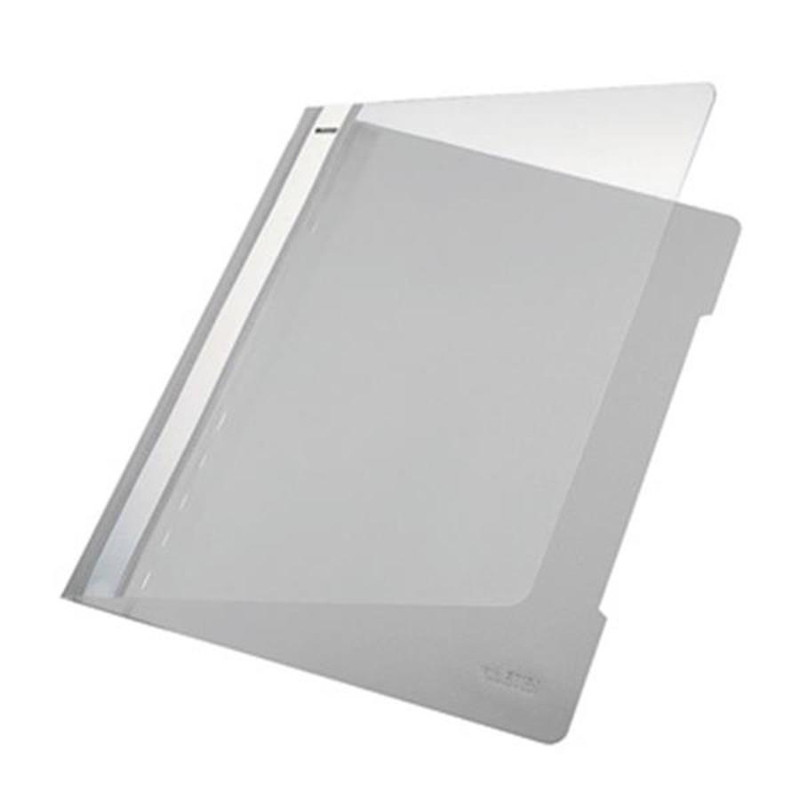 Classificador Plástico Leitz 4191 Cinza Capa Transparente 25un Classificador Plástico Leitz 4191 Cinza Capa Transparente 25un