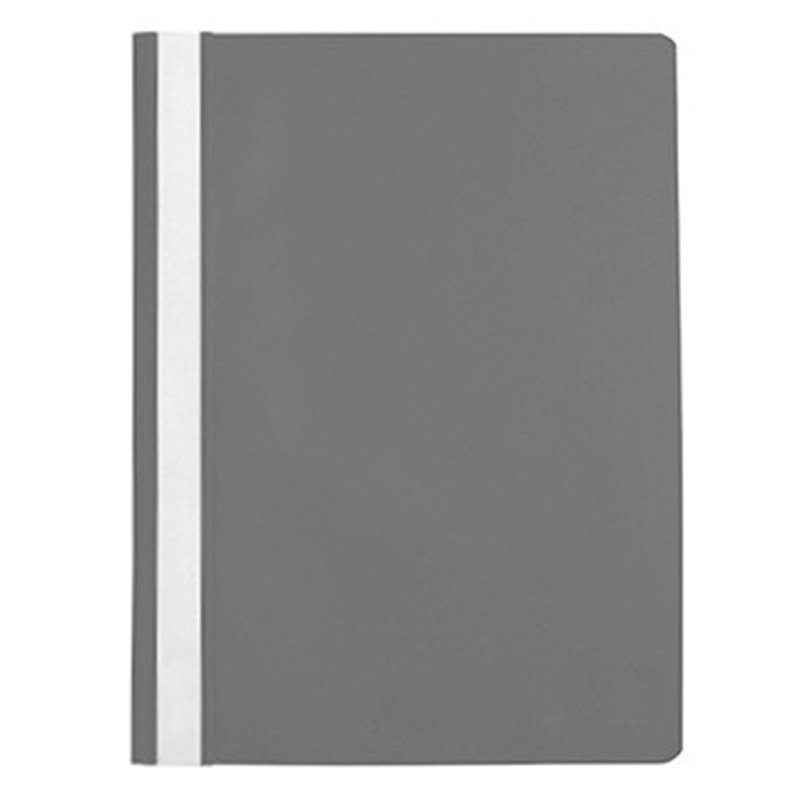 Classificador Plástico PP Cinza Capa Transparente