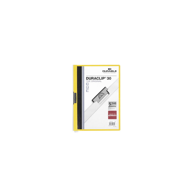 Classificador Clip Lateral Durable 2200 Amarelo