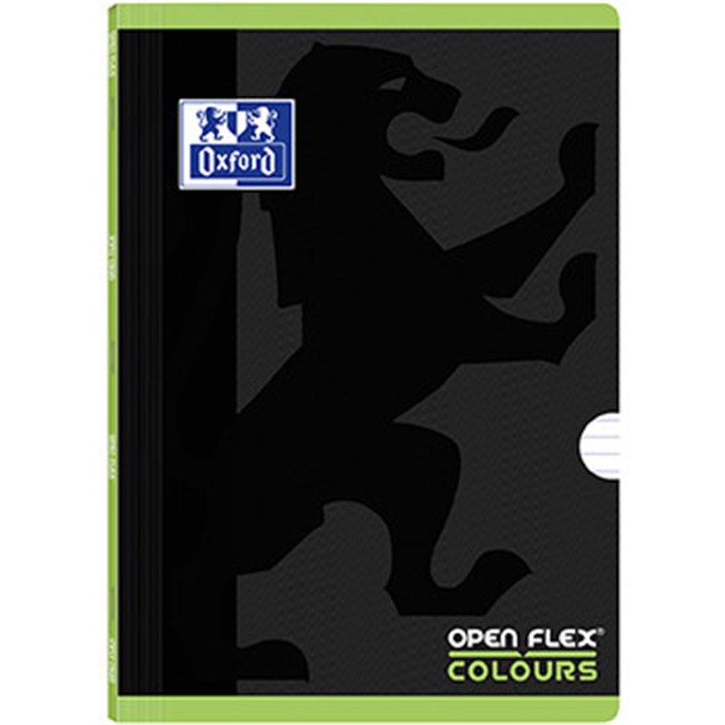 Caderno Agrafado Oxford Colours Openflex A4 Pautado Verde