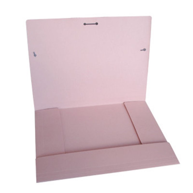 Pasta Cartolina 350gr 310x230 Abas e Elástico Rosa