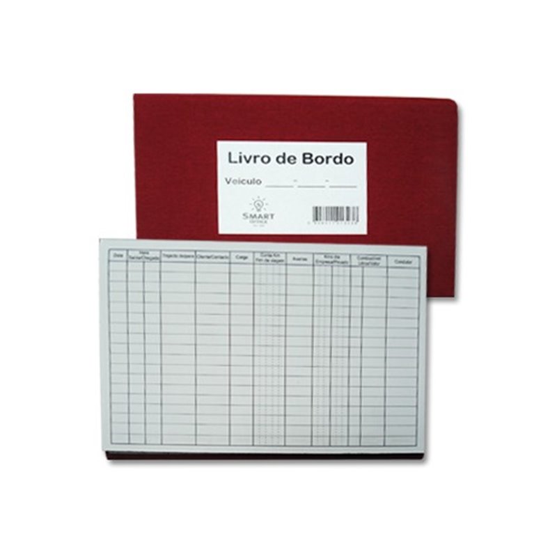 Livro de Bordo 23x16cm 100 Folhas 3600 Registos