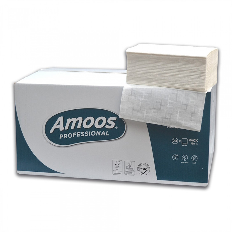 Toalhas Mãos ZigZag Amoos 21x22cm Folha Dupla 2840un Toalhas Mãos ZigZag Amoos 21x22cm Folha Dupla 2840un