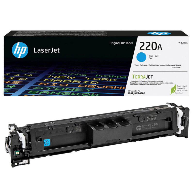 Toner Original HP220A Ciano