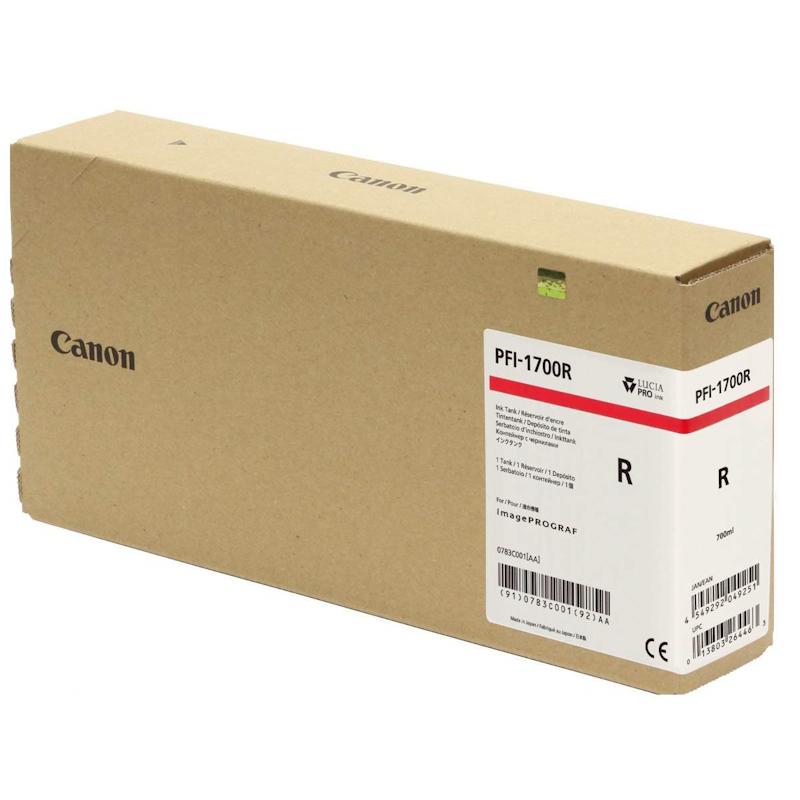 Tinteiro Original Canon PFI1700 Vermelho