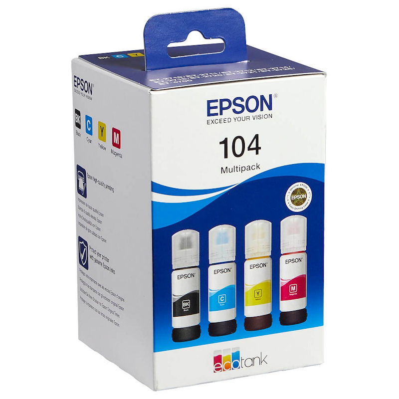 Pack Tinteiros Original Epson Ecotank 104 Pack Tinteiros Original Epson Ecotank 104