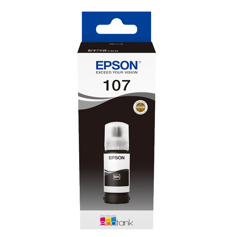 Tinteiro Original Epson Ecotank 107 Preto