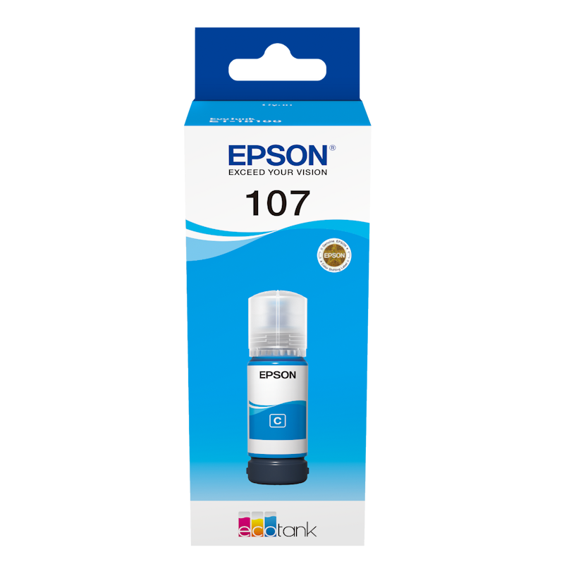 Tinteiro Original Epson Ecotank 107 Ciano