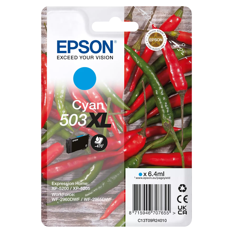 Tinteiro Original Epson 503XL Ciano