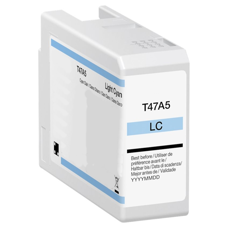 Tinteiro Compatível Epson T47A5 Ciano Claro
