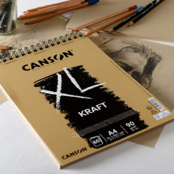 Bloco Espiralado Canson XL Kraft A3 90gr 60 Folhas