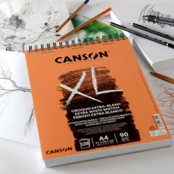 Bloco Espiralado Canson XL Extra Blanc A3 90gr 120 Folhas