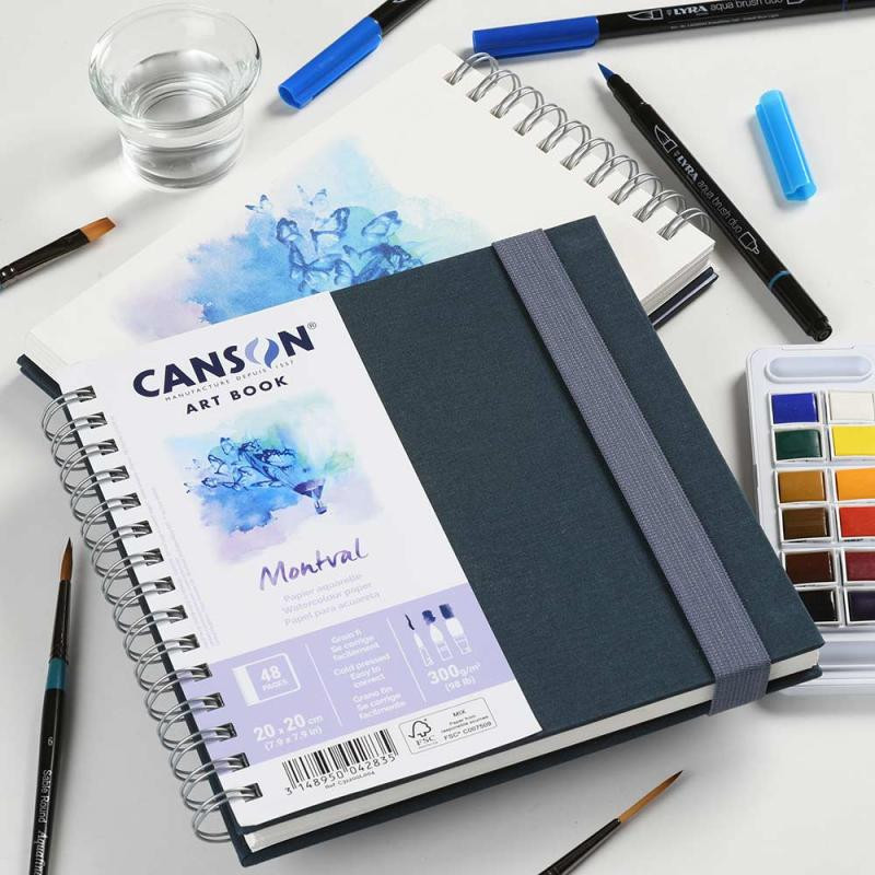 Caderno Canson Artbook Montval 20x20cm 300gr 48 Folhas Caderno Canson Artbook Montval 20x20cm 300gr 48 Folhas