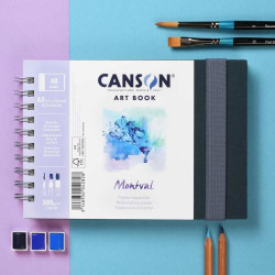 Caderno Canson Artbook Montval A5 300gr 24 Folhas