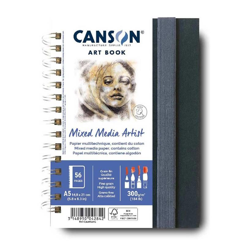 Caderno Canson Artbook Mixed Media Artist A5 300gr 28 Folhas Caderno Canson Artbook Mixed Media Artist A5 300gr 28 Folhas