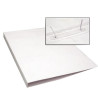 Dossier Cartolina Alto Brilho 350gr L20 c/Ferragem Branco