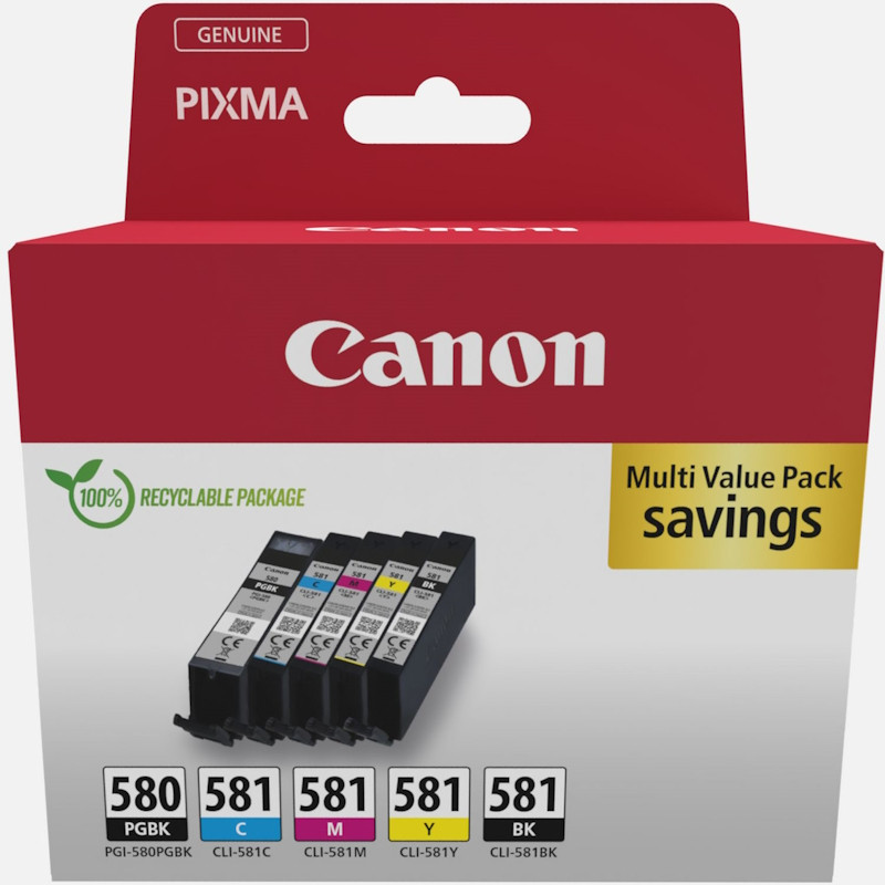 Pack Tinteiros Original Canon PGI580/CLI581 Pack Tinteiros Original Canon PGI580/CLI581