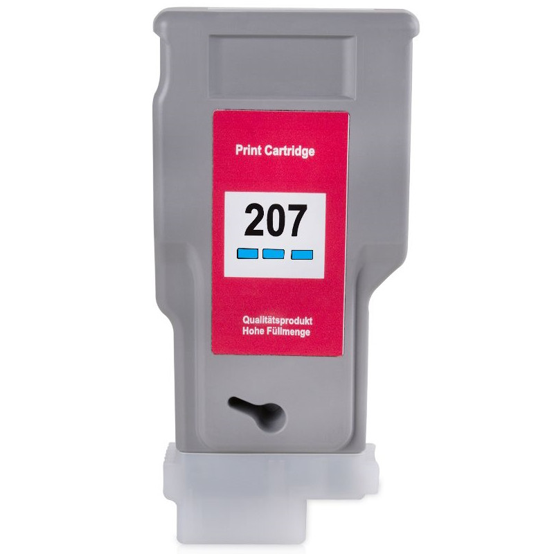 Tinteiro Compatível Canon PFI207 Ciano