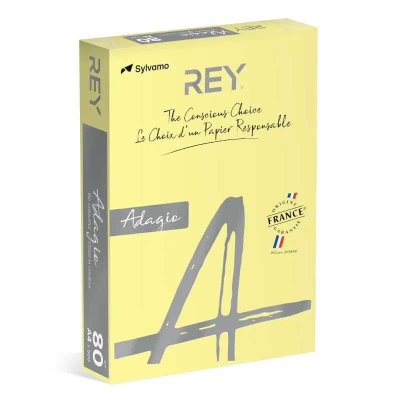 Papel Fotocopia Adagio(cd03) A4 80gr Amarelo 1x500Fls