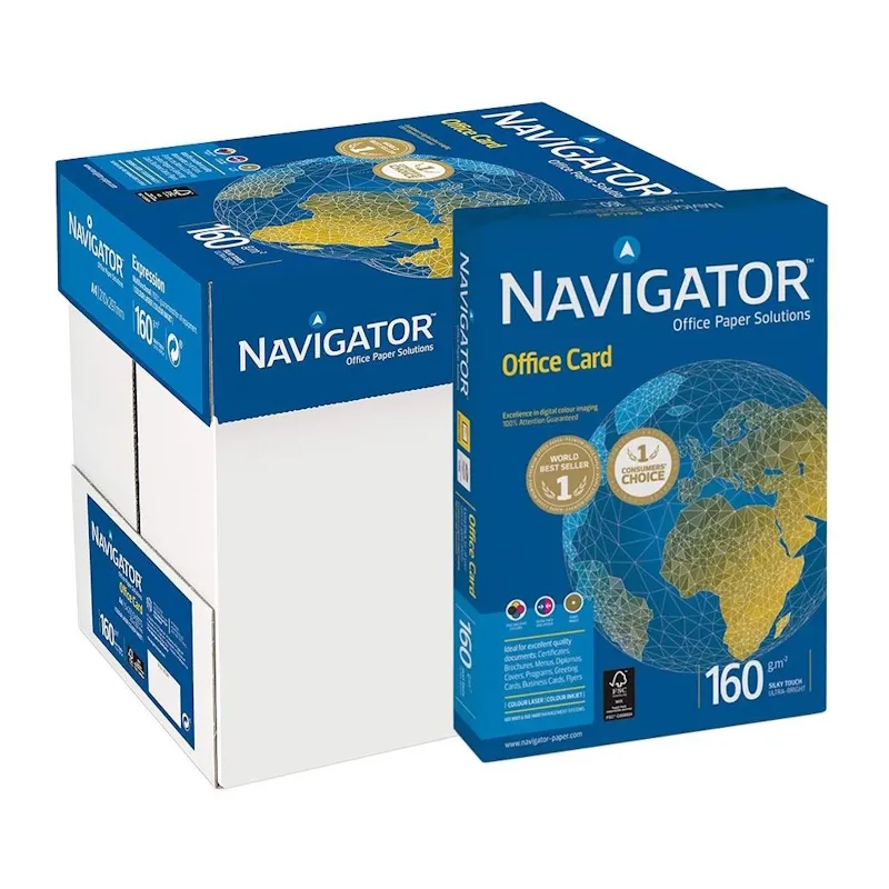 Papel Fotocopia A3 160gr Navigator (Office Card) 5x250fls Papel Fotocopia A3 160gr Navigator (Office Card) 5x250fls
