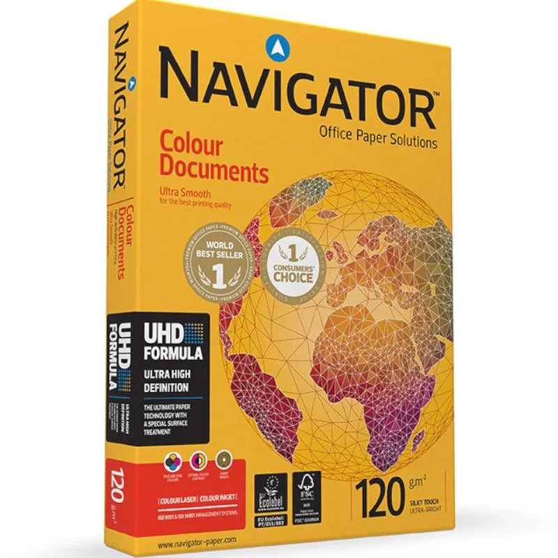 Papel 120gr A4 Navigator (Colour Document) 1x250Folhas