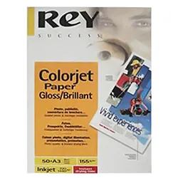 Papel  A3 155gr ReyColorjet Glossy - 50 Folhas